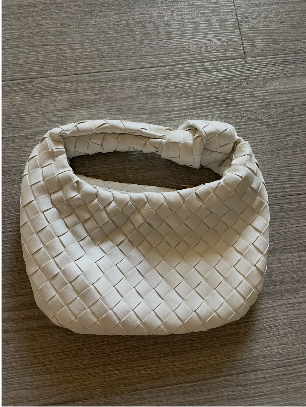 Woven Hobo Bag - off white/Cream